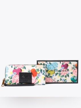 NIB Kurt Geiger Southbank Zip Around Wallet Wristlet